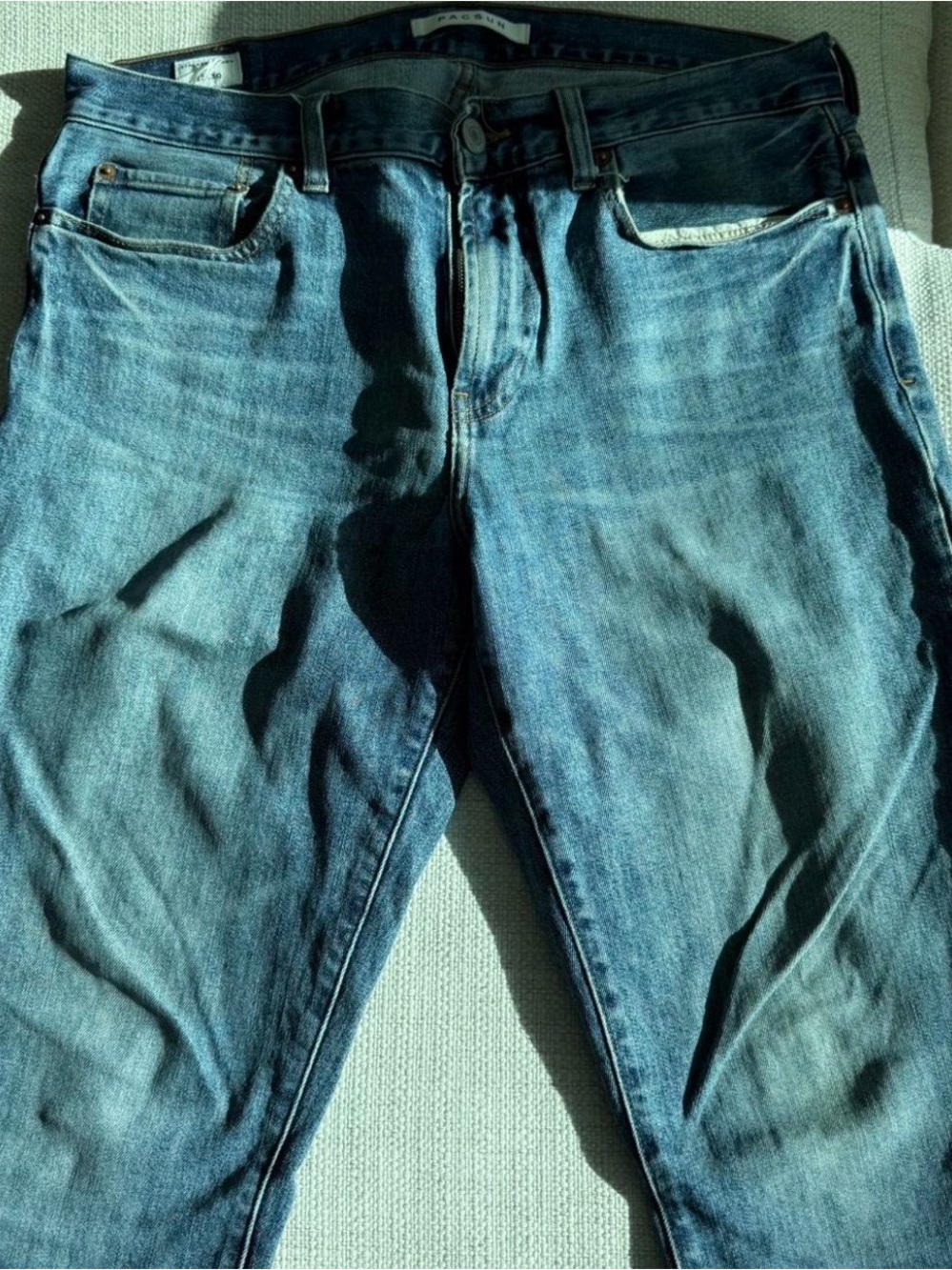 PACSUN: Men's Blue Denim Jeans - Classic Fit